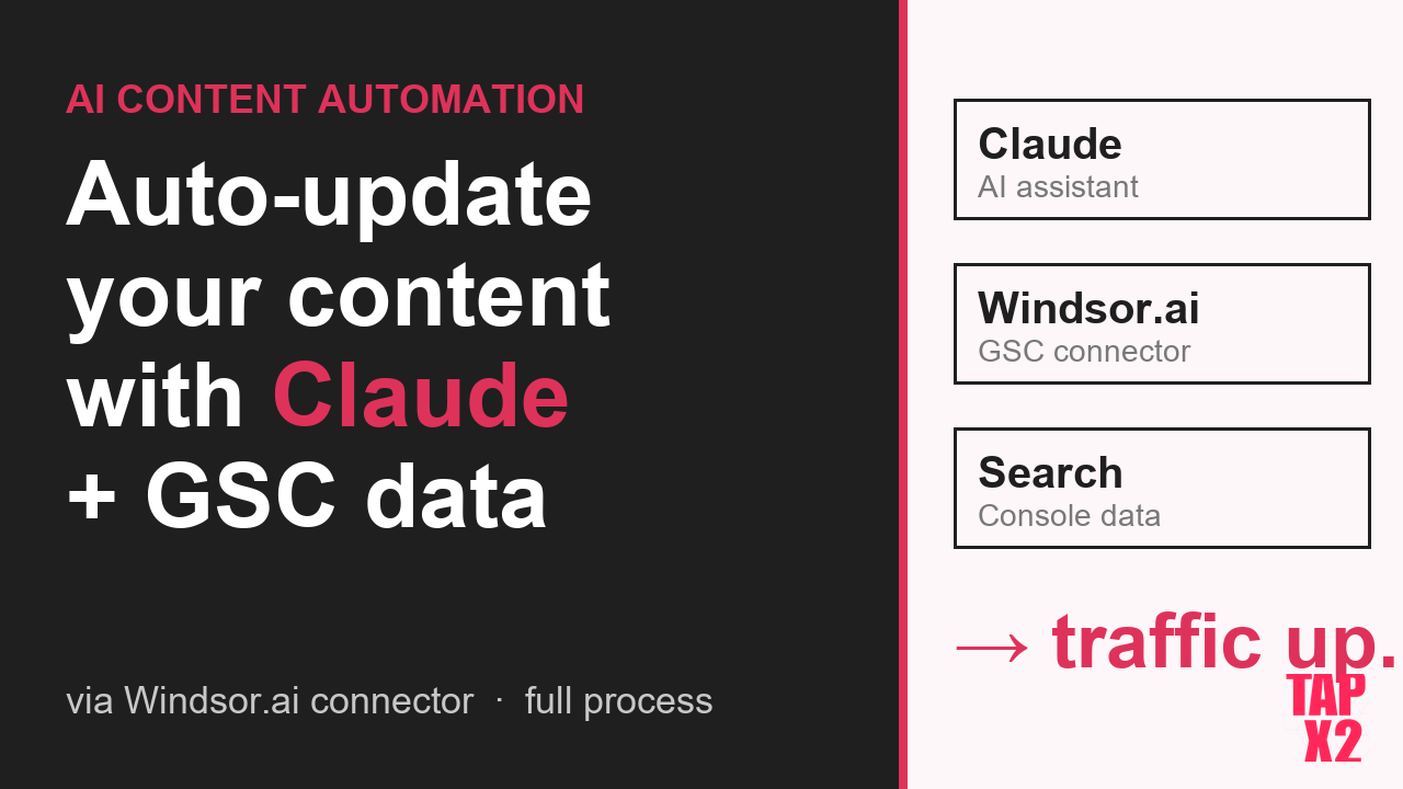 Auto-Update Content from Google Search Console Using Claude + Windsor.ai