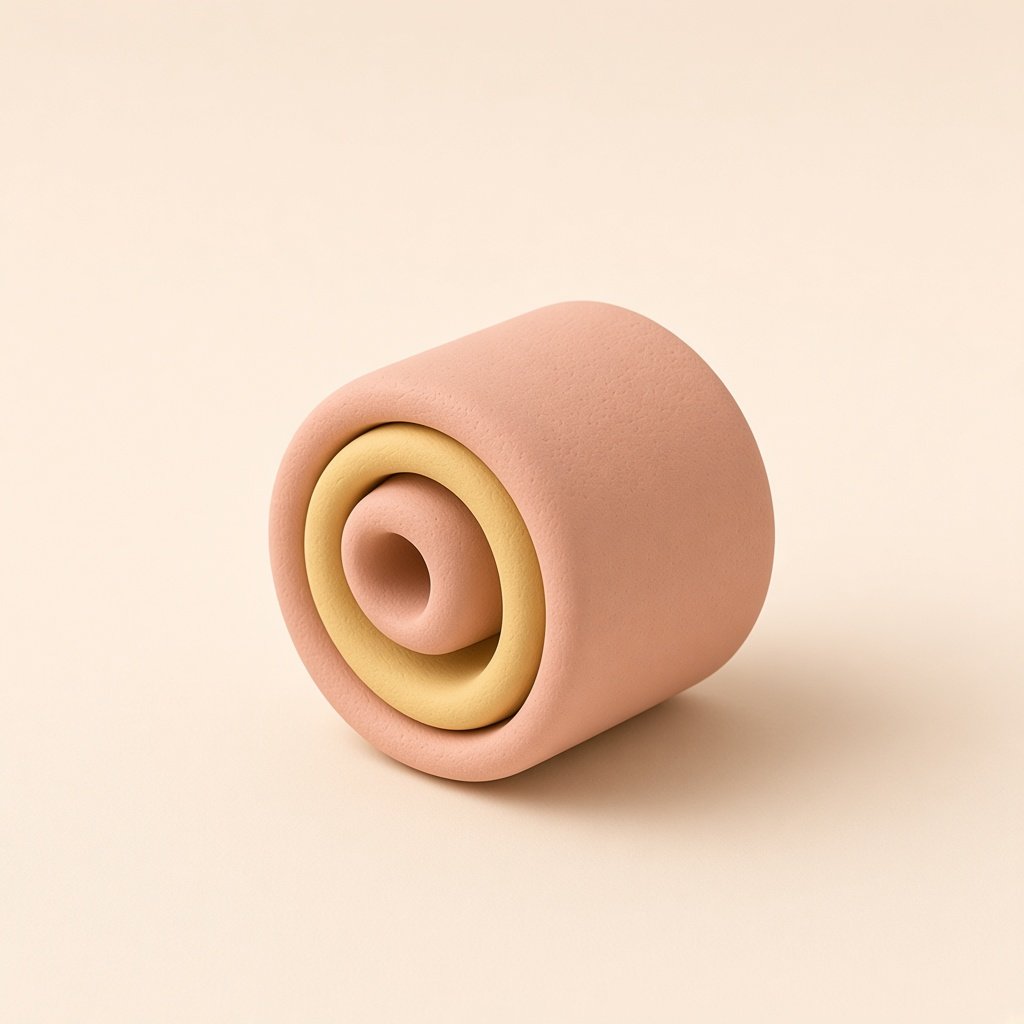 Clay illustration of a rolled scroll