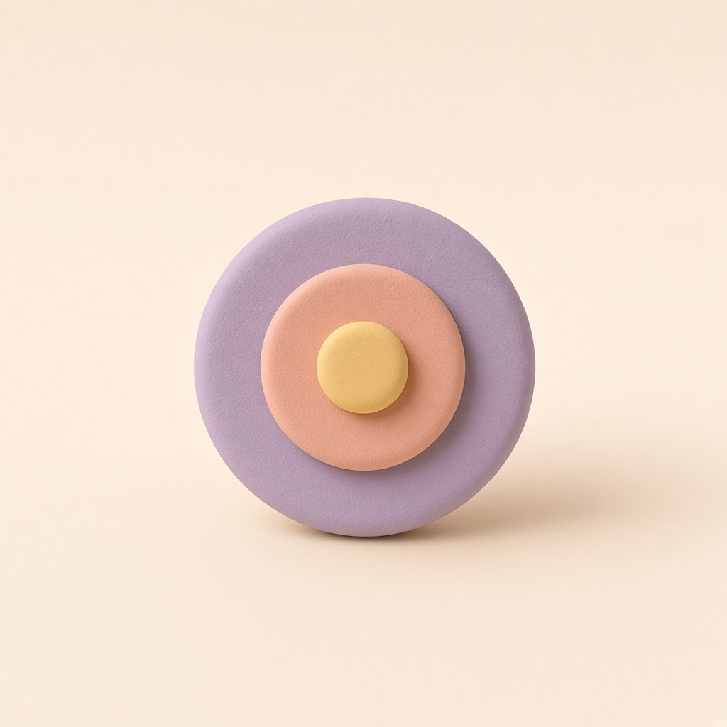 A lilac clay eye