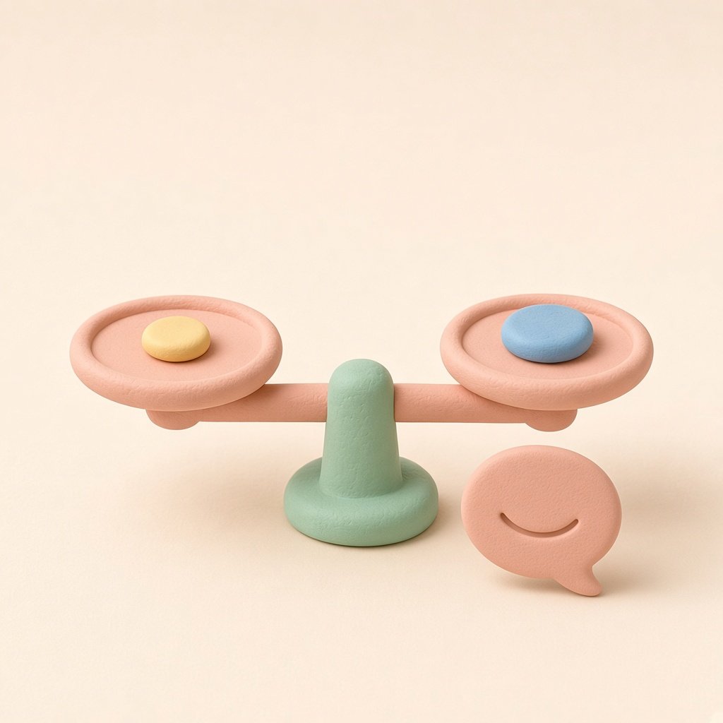 Clay illustration for AI Brand Sentiment Management